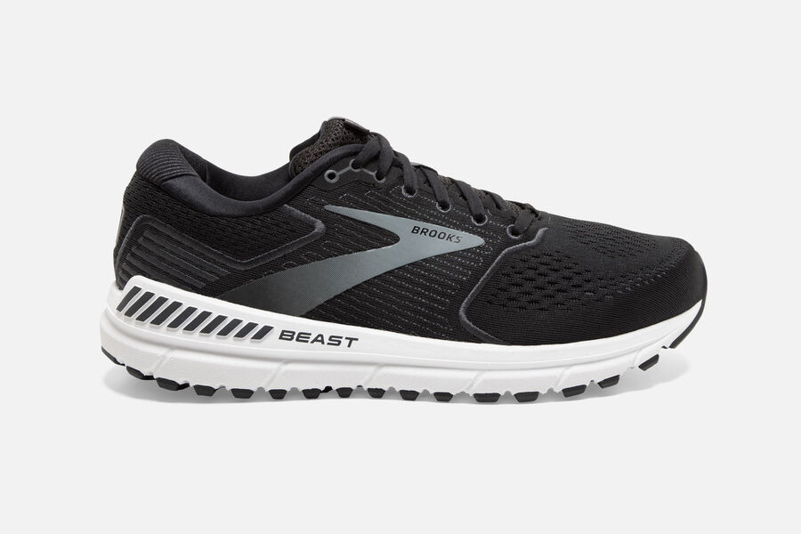 Brooks Herren Beast '20 Laufschuhe Schwarz/Grau Sale 051-593172